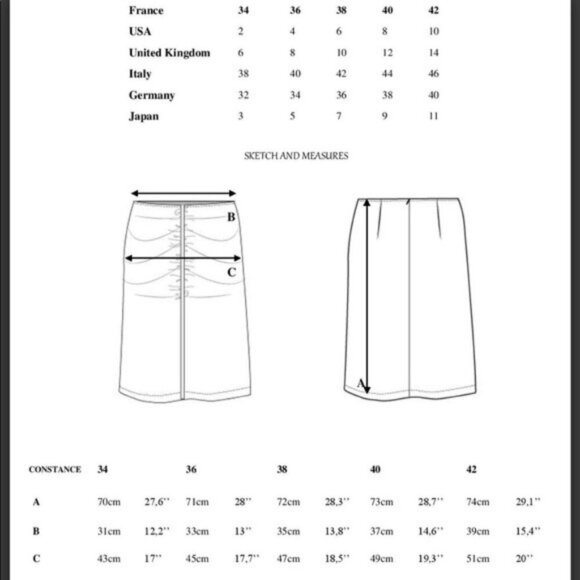 💕ROUJE💕 Constance Skirt ~ Rosier Rouge FR 40 = US 8 - Picture 6 of 14